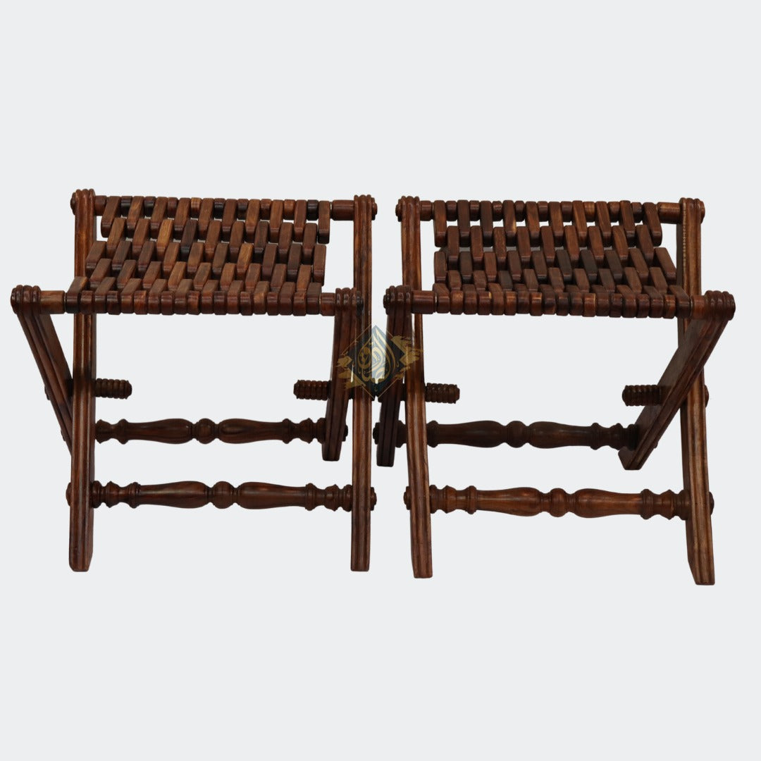 High Quality Wooden stools (pair) - AL-SADIQ