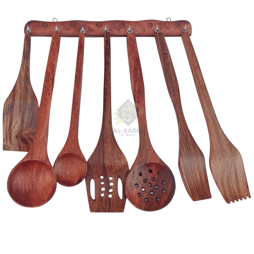 Wooden cooking spoon set - AL-SADIQ