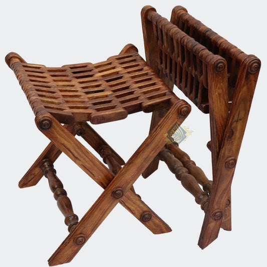 High Quality Wooden stools (pair) - AL-SADIQ