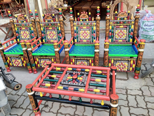 Traditional colorful chairs - AL-SADIQ
